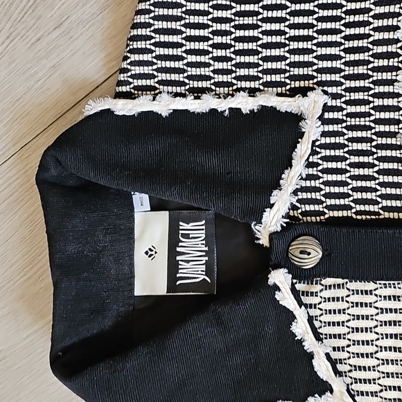 Vintage Yak Magik Silk Boho Art To Wear Jacket Embroidered Applique, Med - Picture 16 of 17